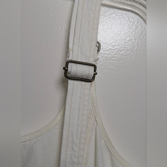 Madewell Denim Midi Sundress Scoopneck Sleeveless White Size M NWT Vacation - Picture 9 of 10